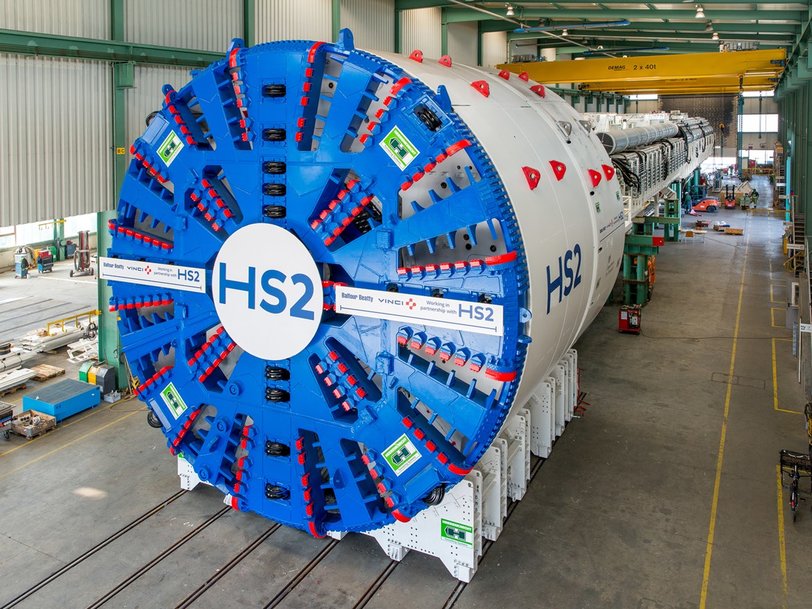 HS2’s first giant tunnelling machines arrive in the UK